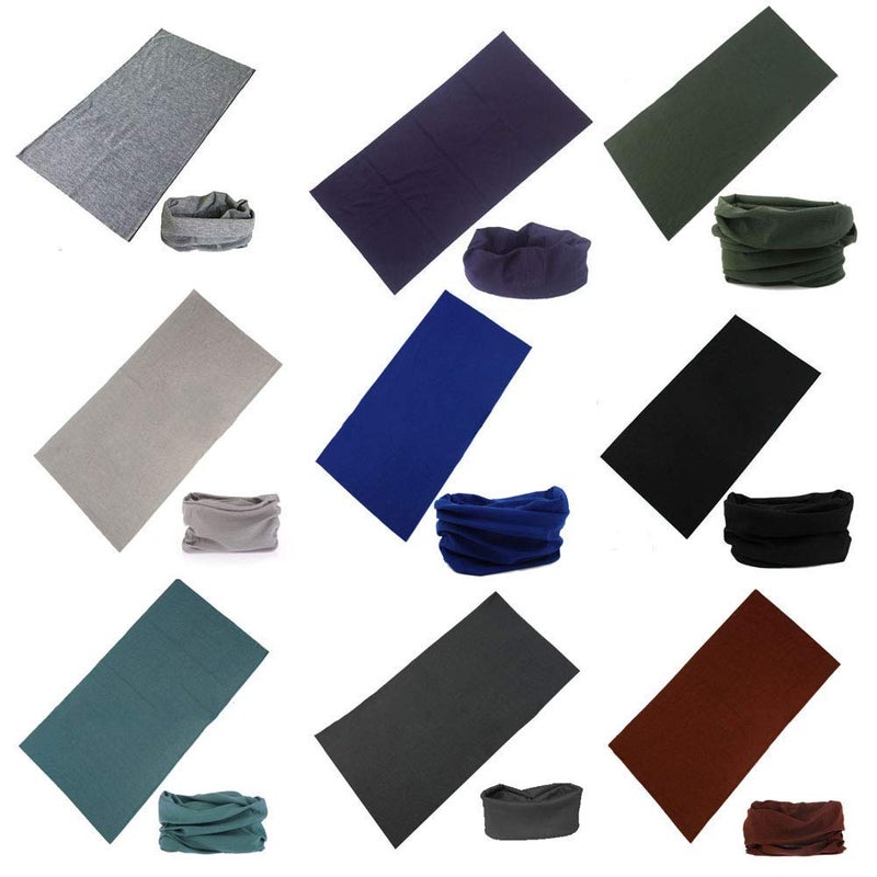 VCZUIUC Headwear Bandana Head Wrap Face Scarf Mask Neck Warmer Balaclava for Sports (One Size, LE-9) - Image 2